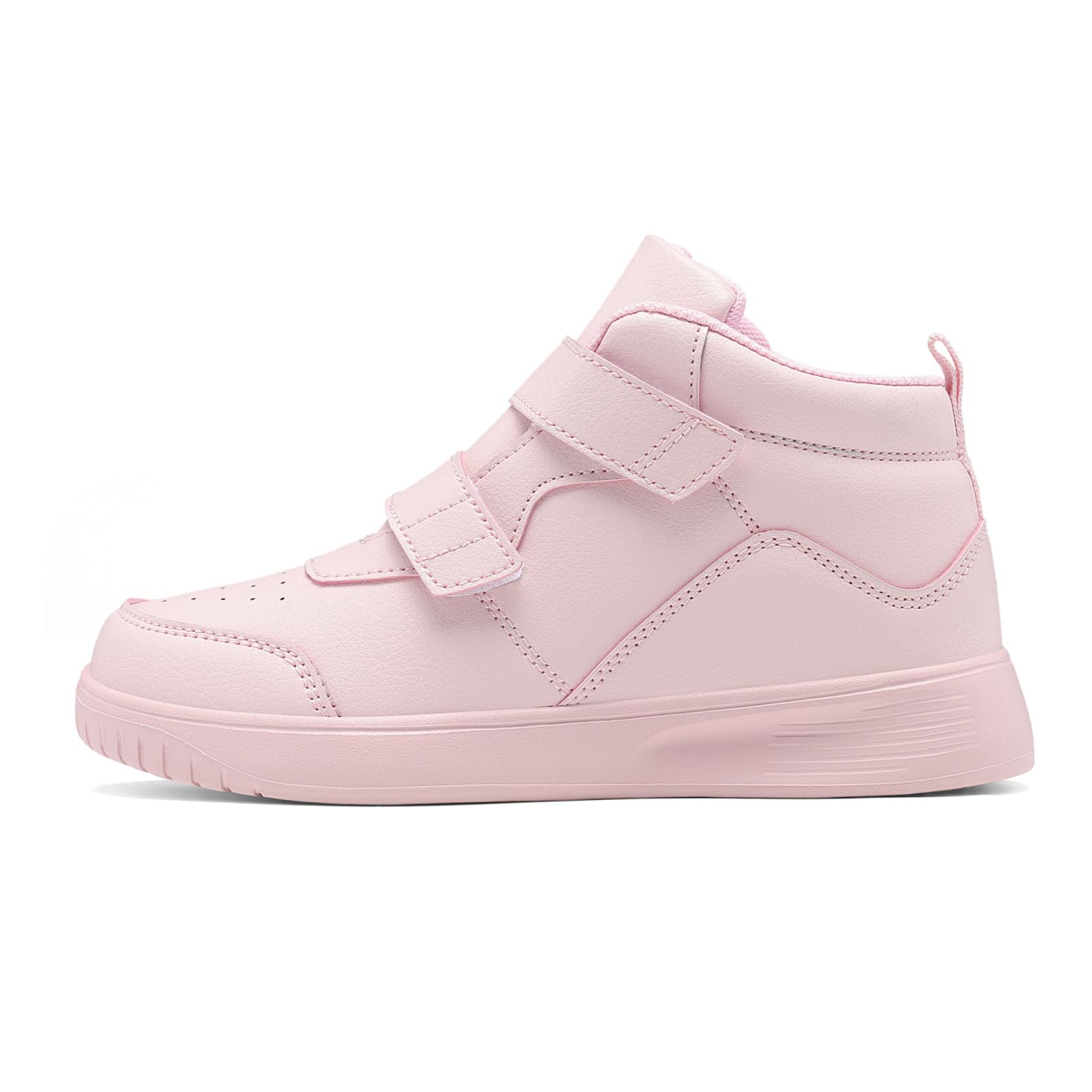 Kids Trainers Boys High Top Running Adjustable Strap Shoes for Girls School Tennis Sneakers