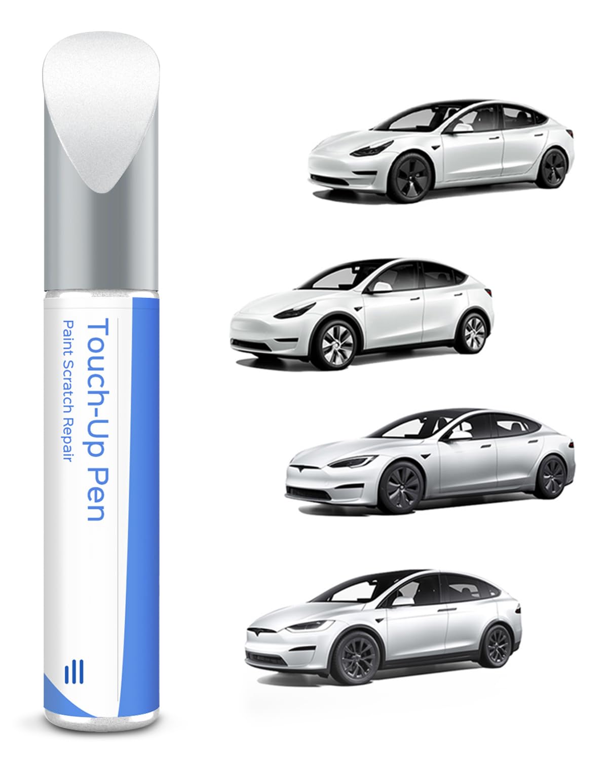 Tesla Penna per vernice Pearl White Riparazione graffi fai-da-te Model 3/Y/S/X
