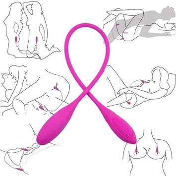 Juguetes sexuales pareja-Huevo vibrador doble recargable con ...
