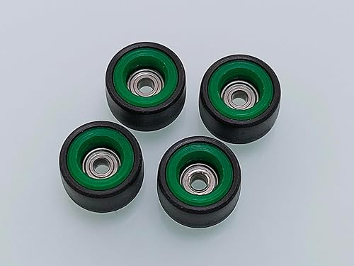 Leefai - Ruedas negras para diapasón con capa de color incrustada, ruedas de patineta de dedo caliente, ruedas de rodamientos ultra giratorios,