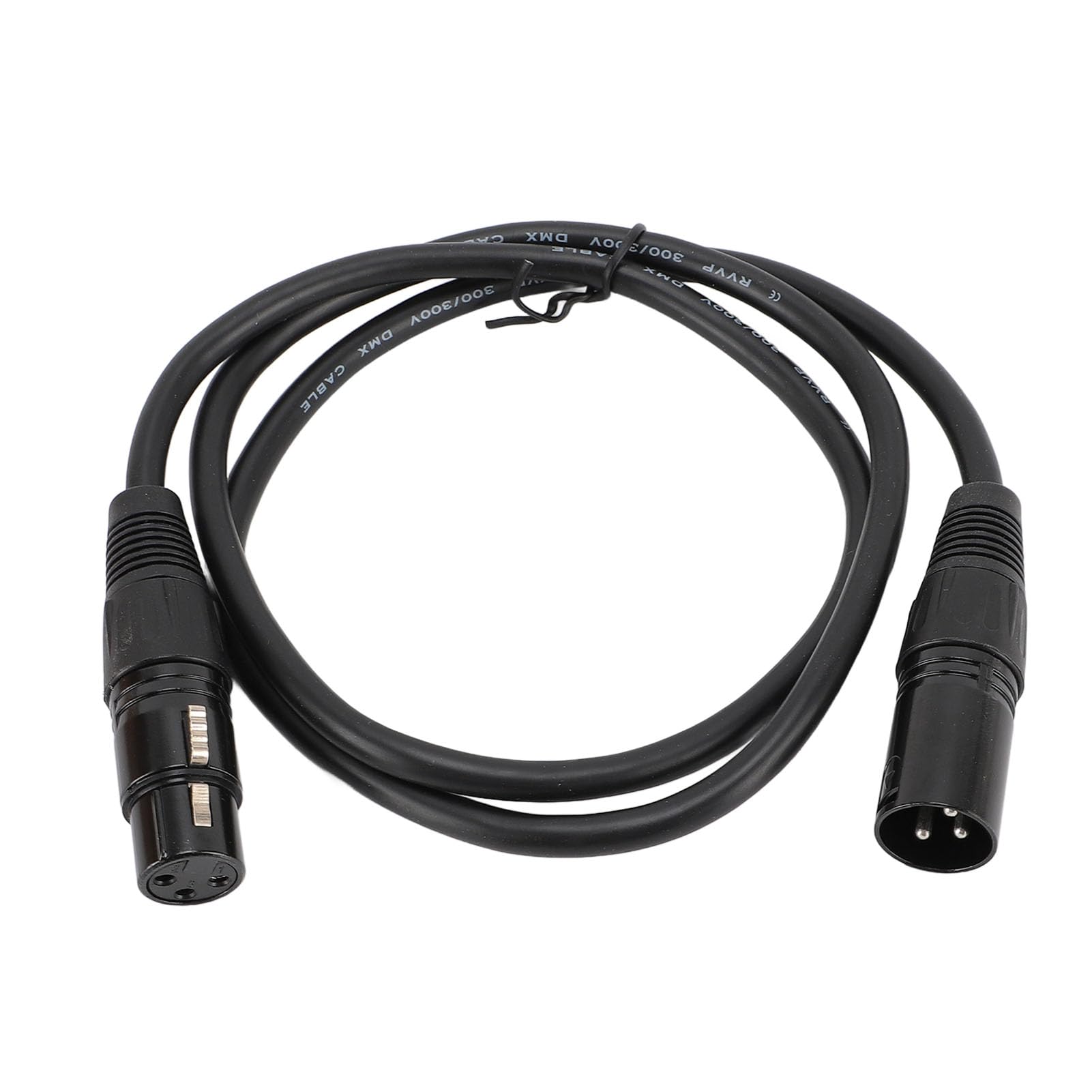 Yosoo Health Gear 10PCS Cable de Señal de Escenario PVC XLR Macho a Hembra Cable 1m Negro 3 Pines Plug and Play para Iluminación de Escenario Sistemas de Sonido Micrófono Uso en Estudio en Casa