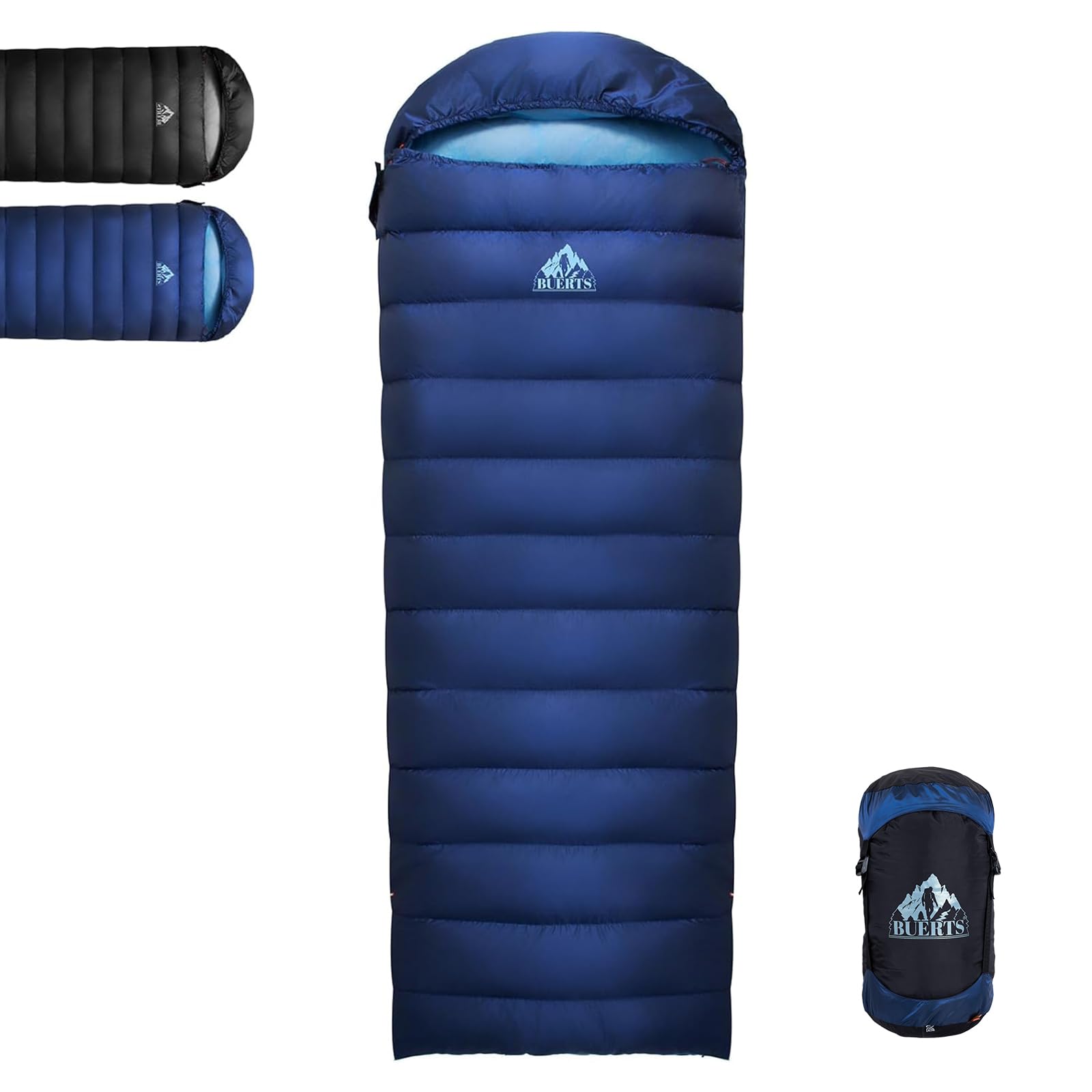 Saco de Dormir de plumón es Ultraligero y portátil para Uso en 3 Estaciones por Parte de Adultos, Ideal para Practicar Senderismo, mochilerismo y Acampada.