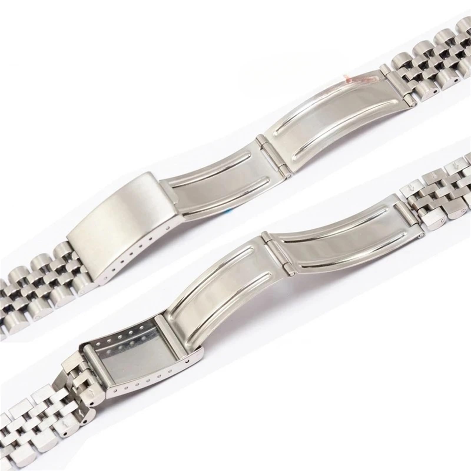 Cinturino Orologio Acciaio Inox Fibbia Pieghevole Larghezza Variabile