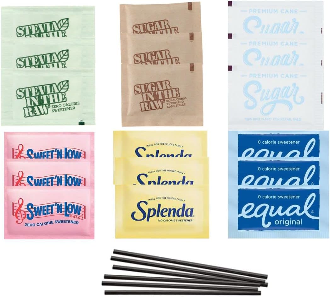Sugar & Sweetener Assortment Packets Packaged by Bools