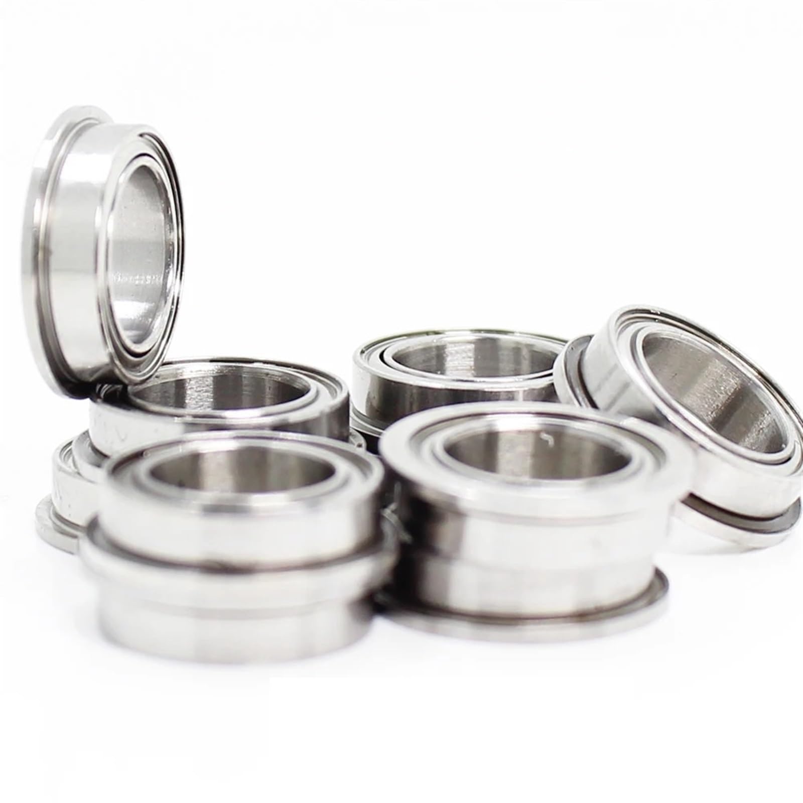 SF695ZZ Łożysko kołnierzowe 5x13x4 mm 10 szt. Łożyska kulkowe ze stali nierdzewnej z podwójnym ekranowaniem SF695 Z ZZ SF695Z F695 Z
