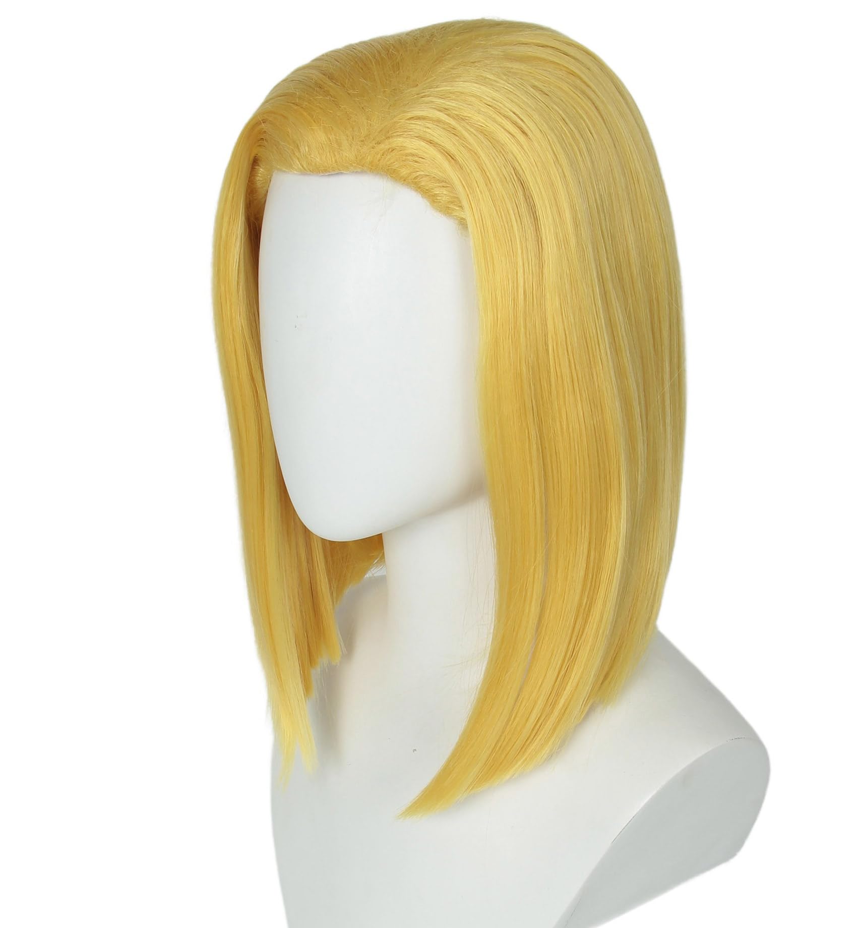 Linfairy Short Blonde Bob Game Cosplay Costume Wig Fancy Dress Costume Wig for Women - Image 4