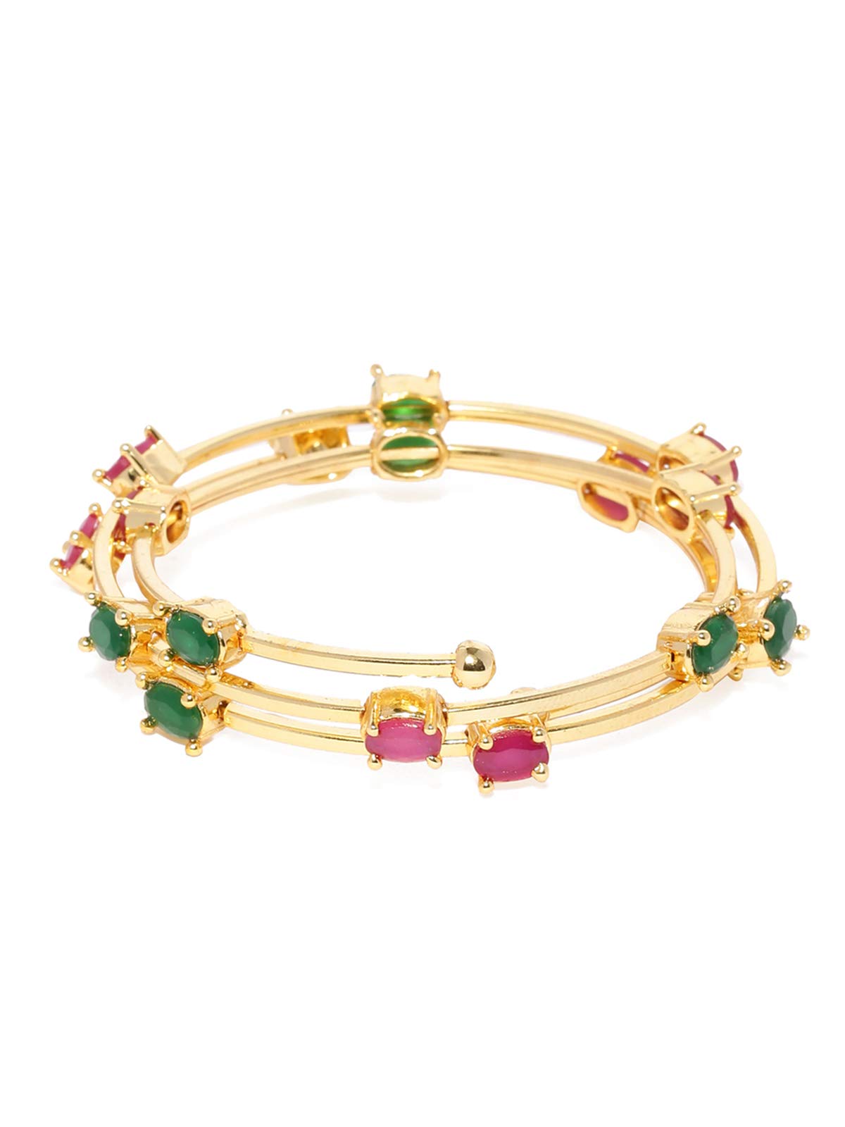 ZAVERI PEARLS Gold Tone Wrap Around Style Bracelet For Women-ZPFK8971 (B07XGJTYY4) Amazon Price History, Amazon Price Tracker