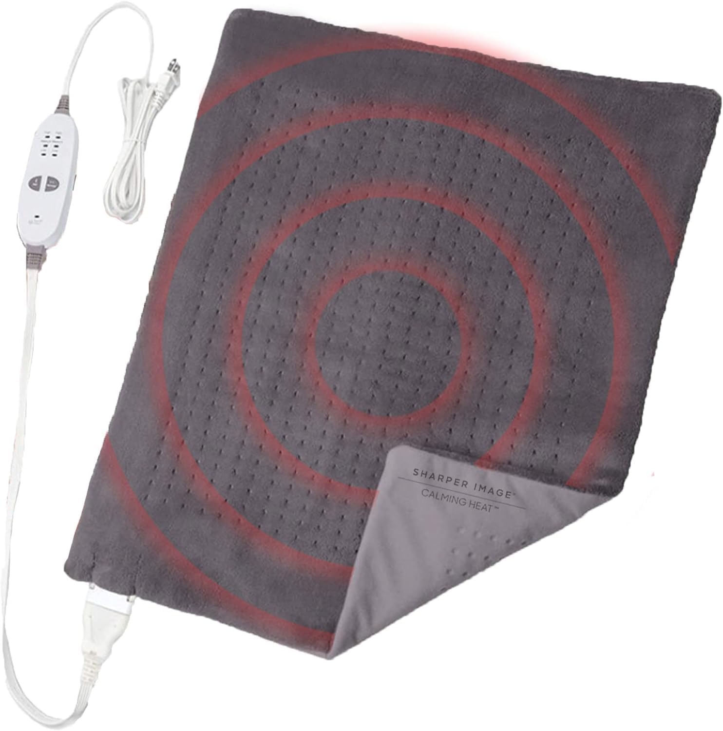 MIRHA Heat XXL-Wide Massaging Weighted Heating Pad: Your Ultimate Relaxation Companion by Sharper Image