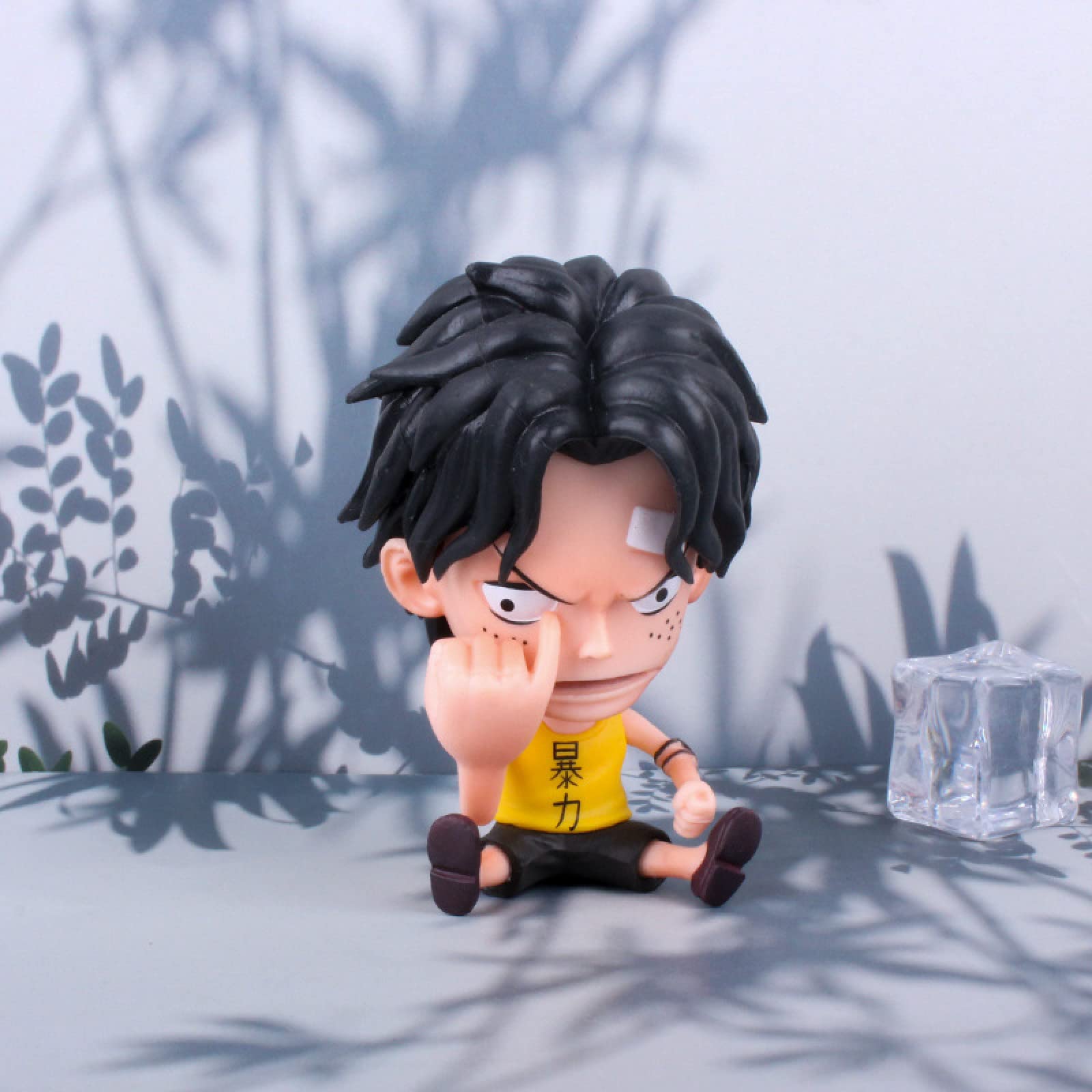 GREMBI Anime Character Model Anime Character Hand-Model 8-13Cm Pirate Peripheral Seating Series Luffy Empress Zoron Ace Figure Gift Decoration,S Statue Model Decoration Pvc Collection Decoration Craft