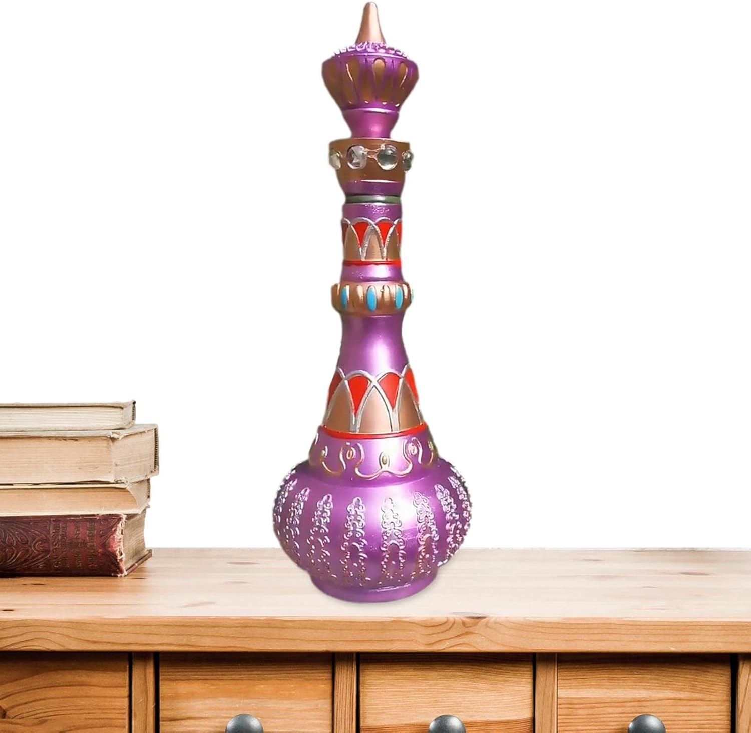 2 Pcs Resin Bottle Ornament Genie Bottle with Pagoda Gourd