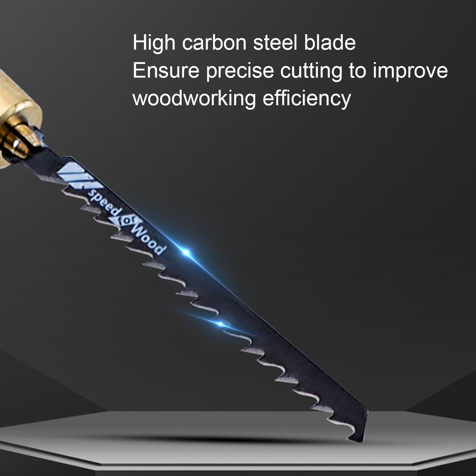 Detachable Hand Saw Kit Hex Shaped Wooden Pull Handsaw with 5 Jigsaw Blades Multi Blades Hand Saw Woodworking Tool - Image 4