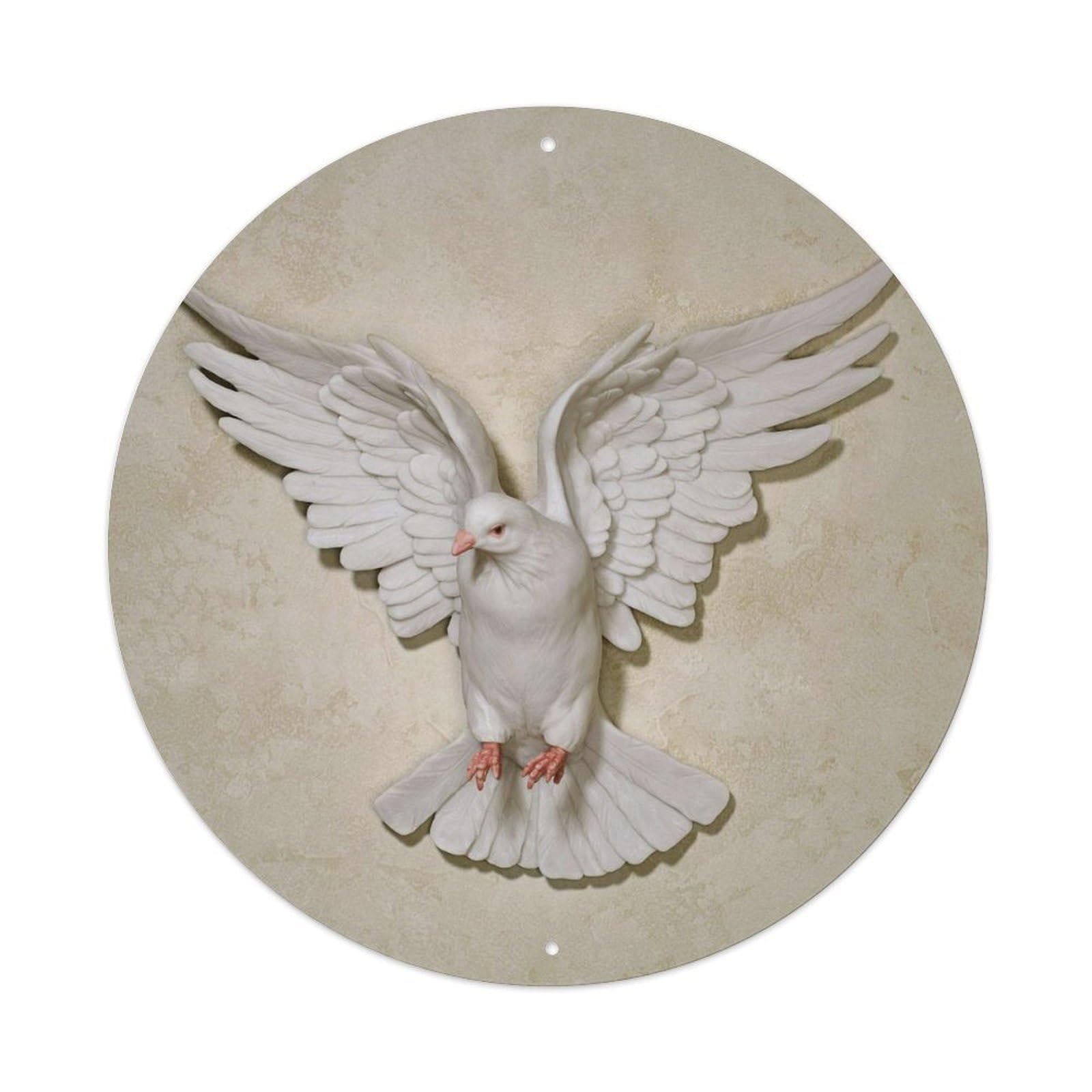 Animal Artwork Peace Dove Vintage Metal Tin Sign Plaque Wall Decor for Cafe, Club Bar, Office, Garden Metal Poster 8x8Inch