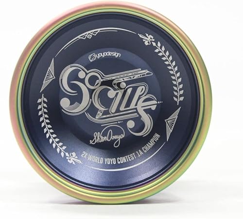 Miniatura 2 de Socius - Yoyó - Bi-Metal - Shion Araya Signature YoYo (arcoíris azul medianoche con borde plateado)