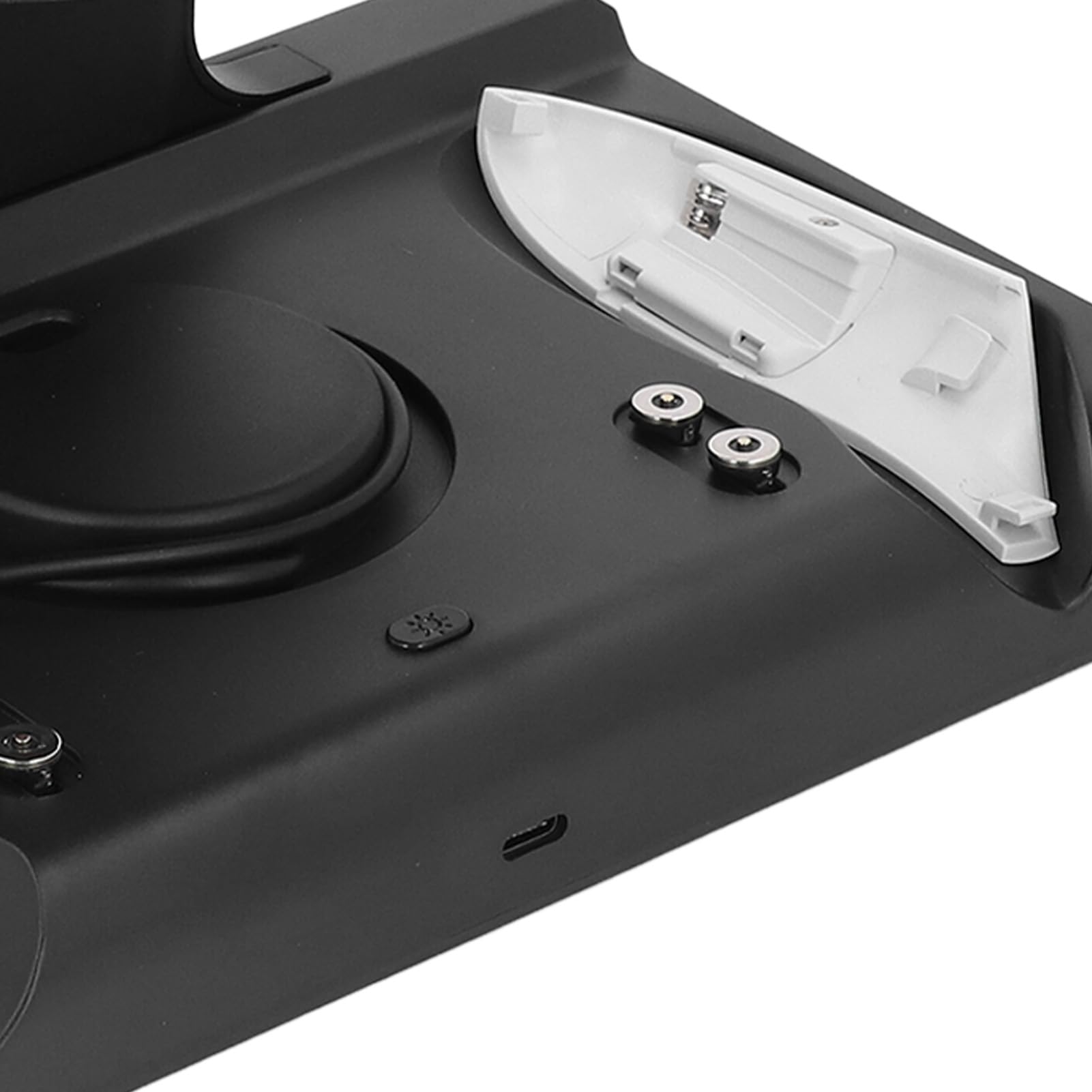 BONKZEBU Supporto di Ricarica per Controller VR Luce RGB, Stazione di Ricarica per Controller per Visore VR con 2 Batterie Ricaricabili, Supporto di per per Visore (Nera)