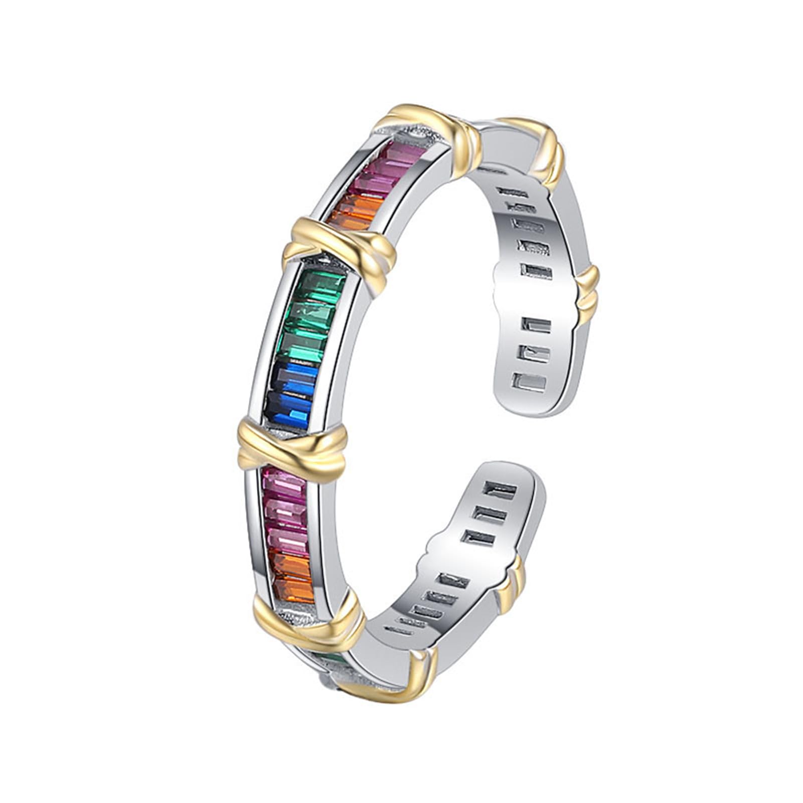 Bague de fiançailles réglable en argent S925, le cadeau idéal sans erreur de taille