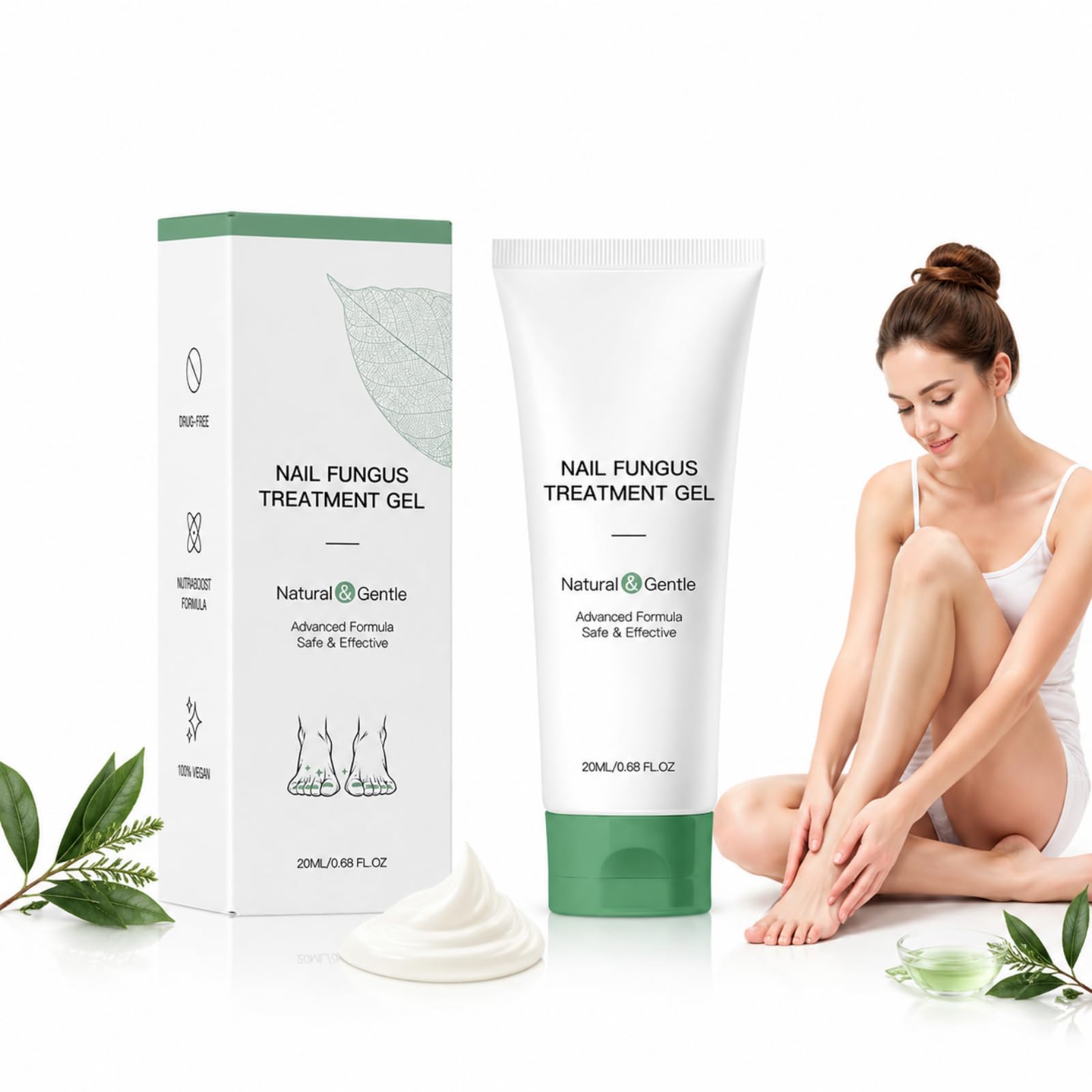 Dermafix Nagelpilz Nagelpflege Gel Mit Sechs Natürlichen Wirkstoffen Intensive Pflege Für Nägel Unter Der Oberfläche Sanfte Anwendung (2pcs)