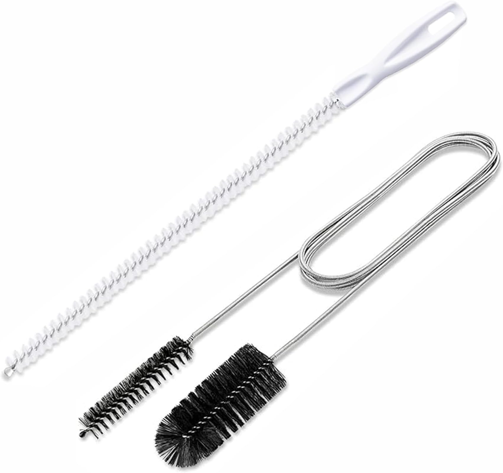 Rubigo 2 Pack Drain Unblocker Tools 61’’ Double Sided Nylon Pipe