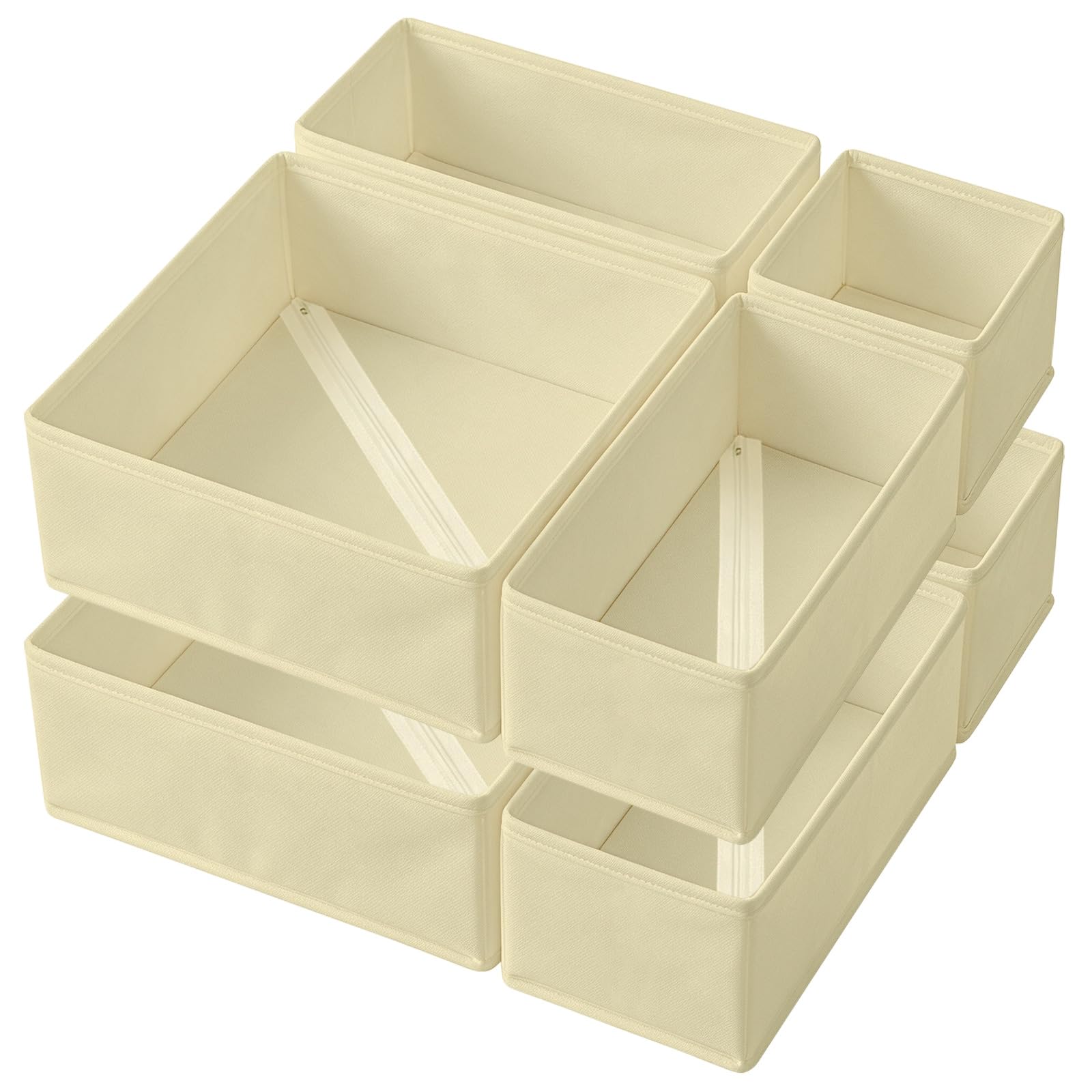 Niviy Drawer Organiser Clothes Set of 8, Foldable Fabric Storage Boxes — image 1