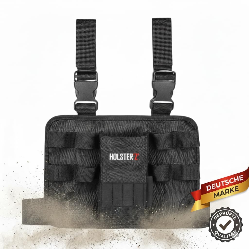 Holster Z 2.0 – Werkzeug Beintasche | Taktischer Tool Holder mit Beinschlaufe | Werkzeuggürtel Zubehör für Elektriker, Dachdecker, Handwerker, Heimwerker | Organizer für Schraubendreher, Bits, Zangen
