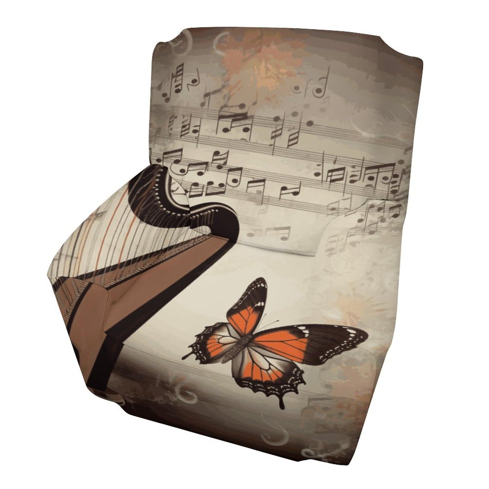 Fekiloot Style Harp And Butterfly Couch Cover Sofa Cover Sofa Slipcover