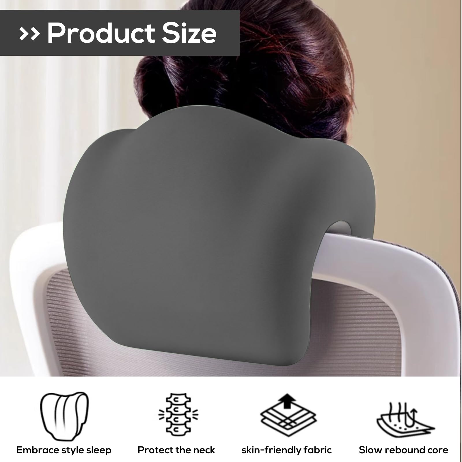 Appui-tête pour chaise de bureau, coussin de soutien du cou, accessoires de fixation, multifonction, pratique, Support de tête  1503