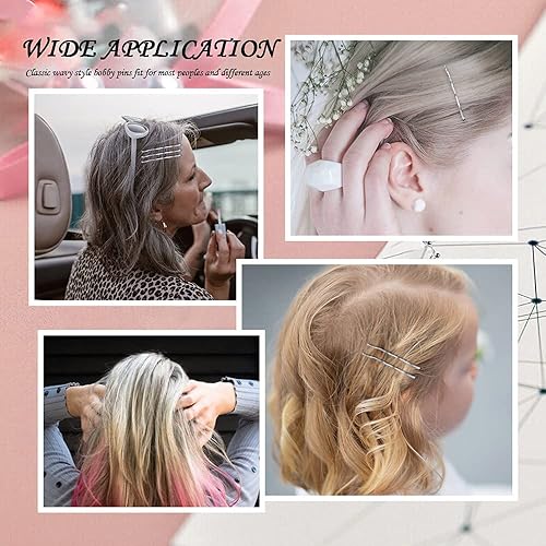 Miniatura 5 de MORGLES Horquillas plateadas para cabello gris, 120 unidades, 2 pulgadas, para mujeres con caja