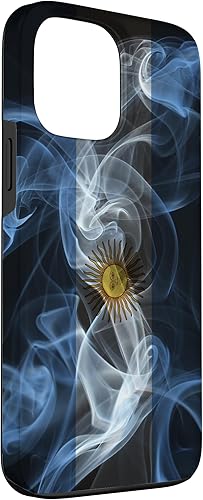Vista 63 de iPhone 11 Smoky Argentina Flag - Funda de orgullo argentino estilo humo