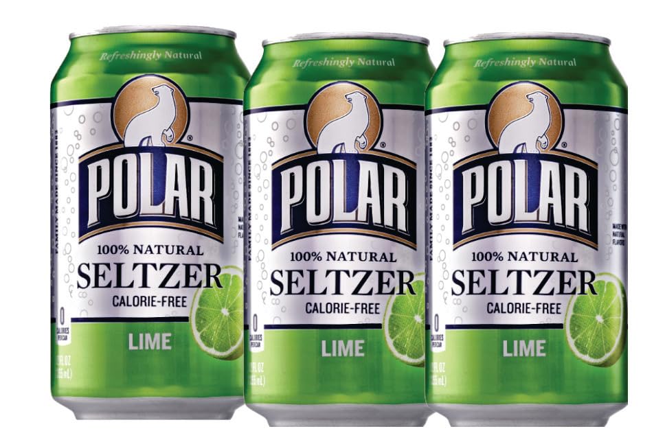 Miniatura 7 de All in One Paquete de 12 unidades de agua Polar Seltzer Surtido  Lima, Polar Black Cherry, Lime, Rubí Red Grapefruit  12 onzas líquidas  (paquete de