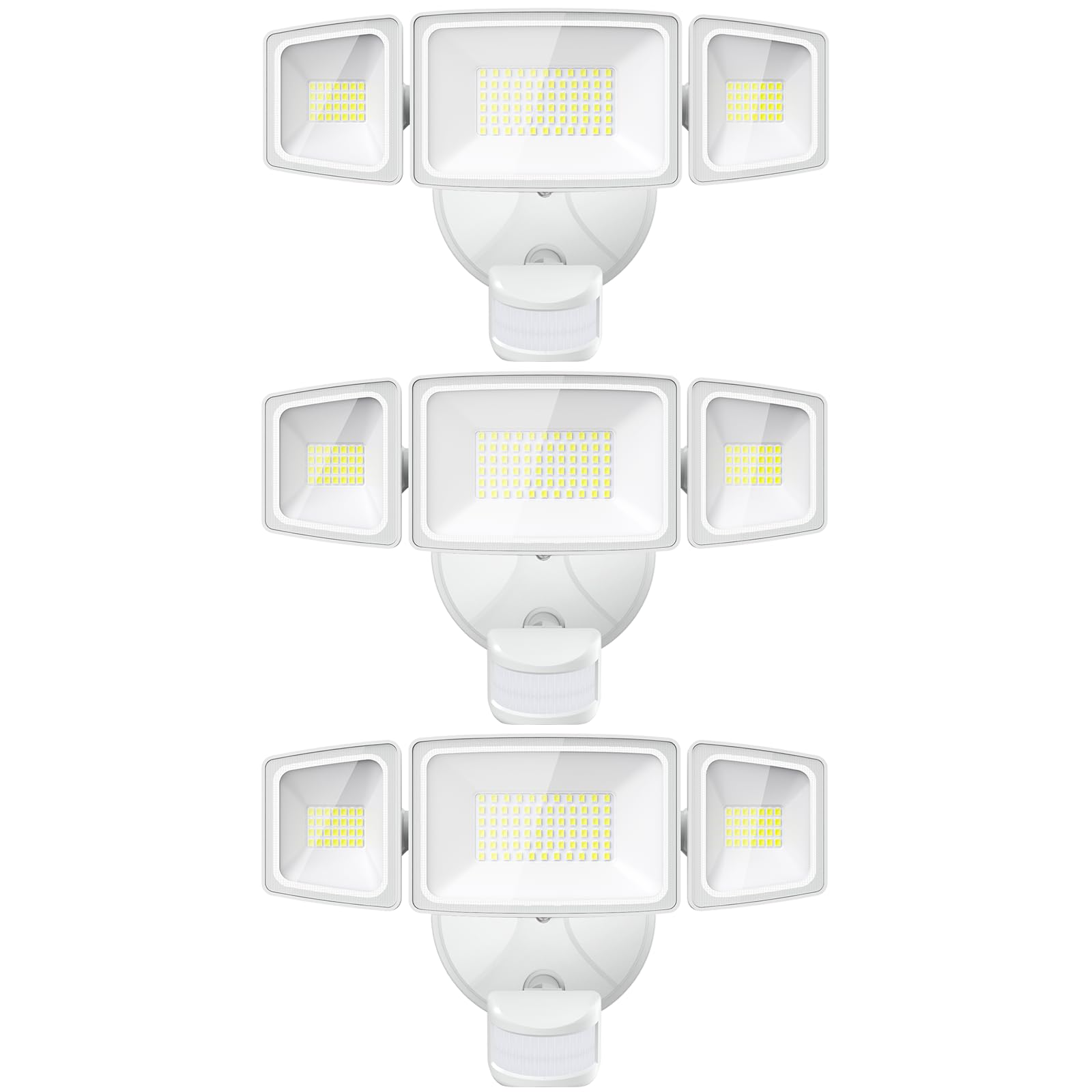 Onforu 3 Pack 65W LED Motion Sensor Outdoor Lights, Security Light ...