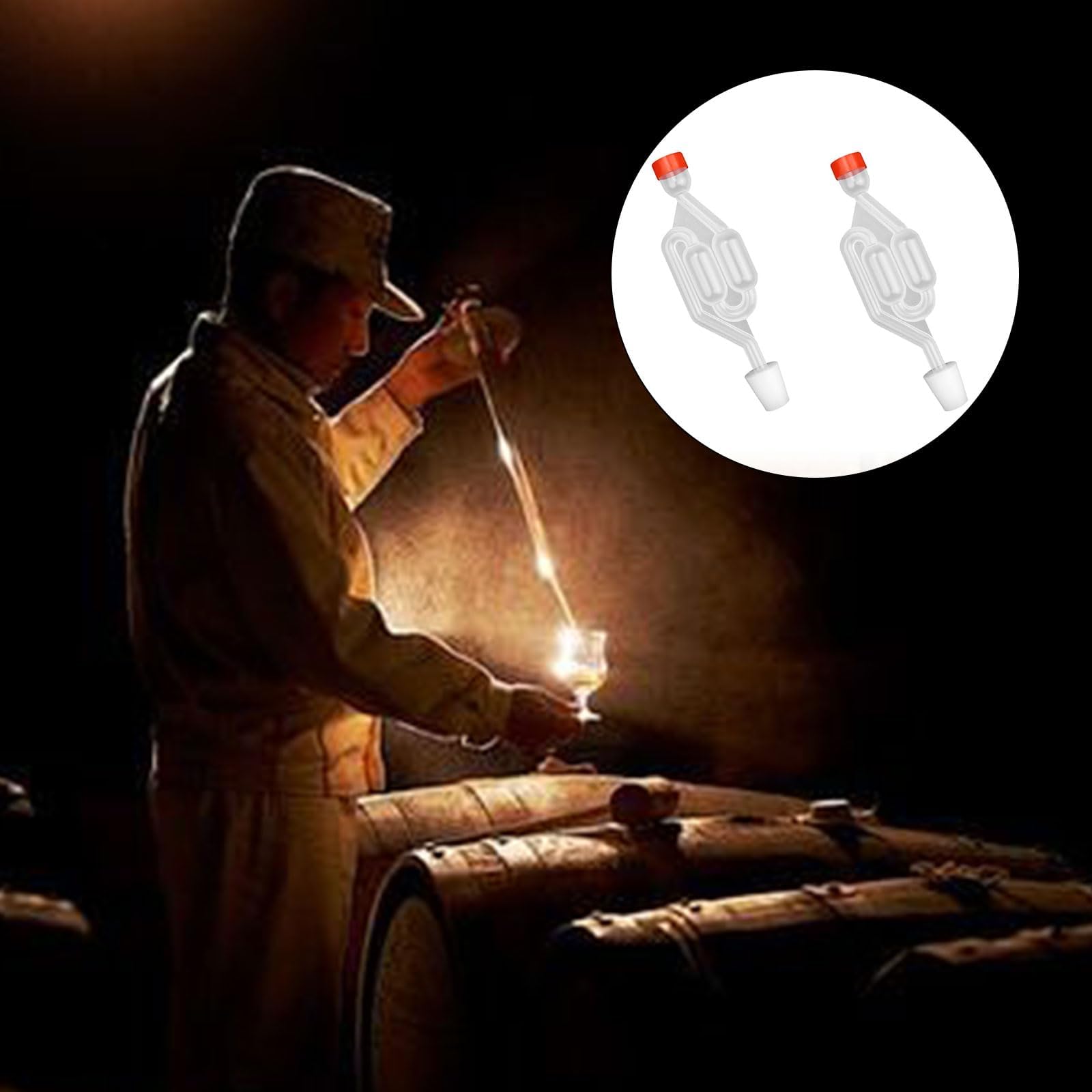 Gorgogliatore Per Fermentazione - 3 Pezzi Con Tappo In Gomma, Per Birra, Vino E Alimenti, Facile Da Usare - Foto 7