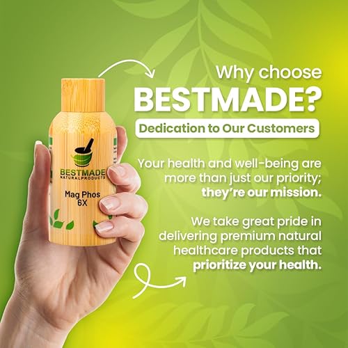 Miniatura 6 de Mag Phos 6X - Remedio relajante para nervios y músculos #8 para contracciones oculares, antiespasmódicos, espasmos musculares, cólicos, dolores de