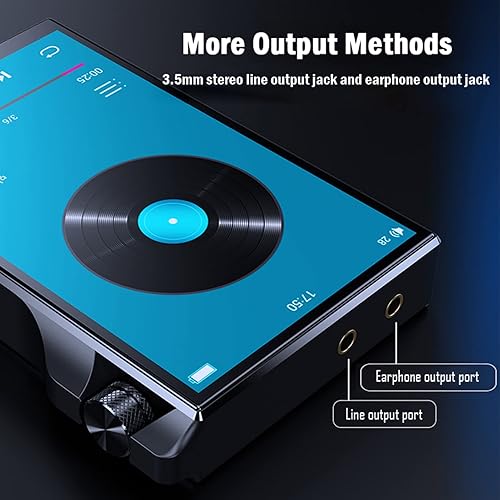 Miniatura 5 de Reproductor de MP3 Bluetooth 4.0 con pantalla táctil completa de 4 pulgadas, sonido HiFi portátil de 16 GB, reproductor de música MP3 con Bluetooth,