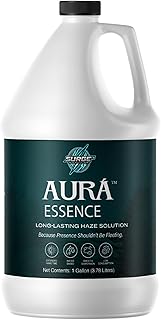 Aurà™ Essence Water-Based Haze Fluid, Professional Fog & Haze Machine Juice, Long-Lasting Non-Clog Formula, High Density Clean Output, 1 Gallon Smoke Fluid Solution