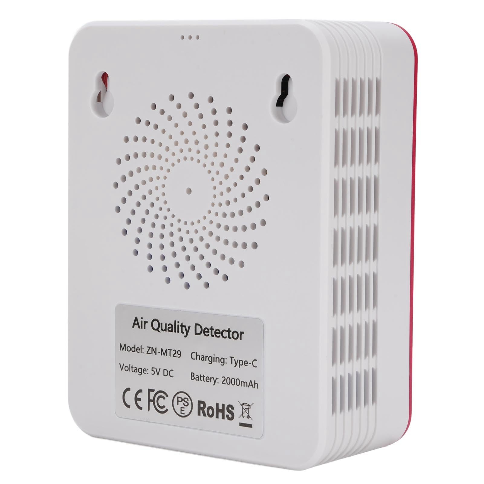 Tester della qualità 'aria Design 15 in 1 Display HD 2,8 pollici CO2 TVOC HCHO PM2.5 Timer umidità temperatura Rilevatore qualità 'aria WIFI per casa ufficio Uso interno (Tipo 2)