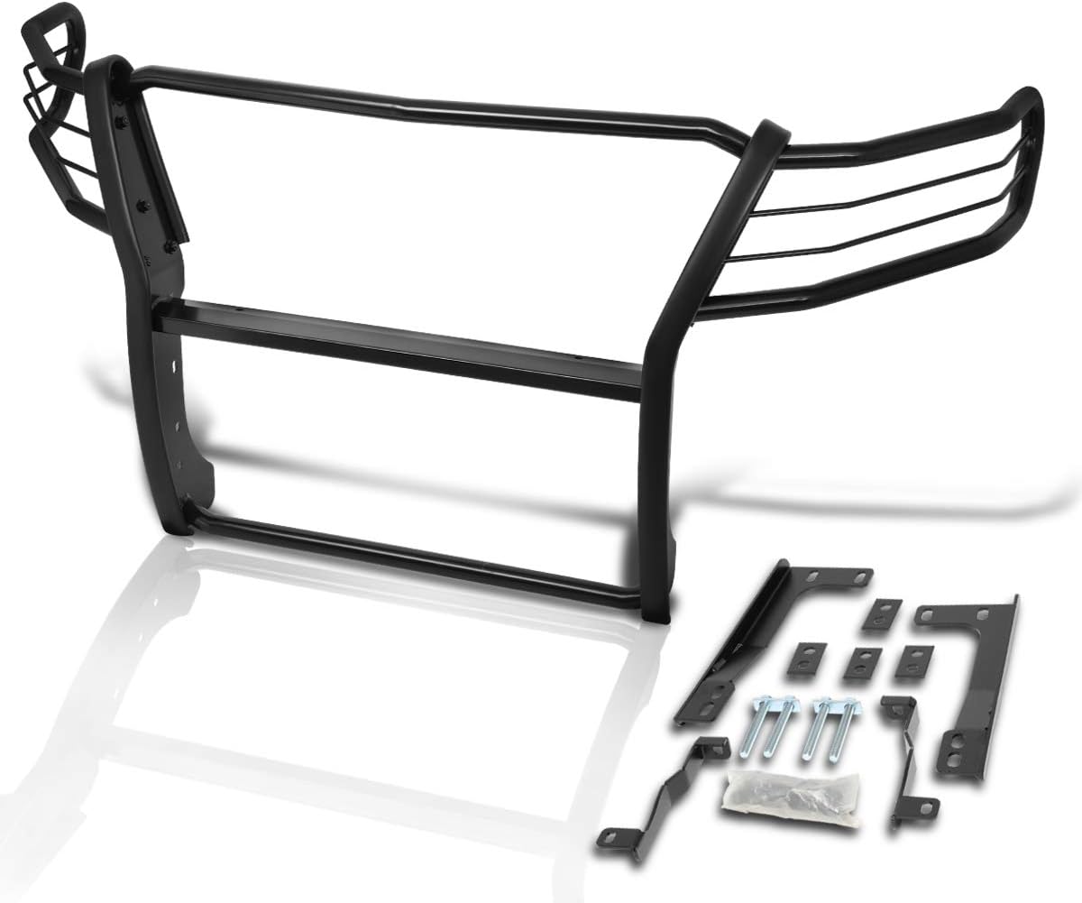 Compatible with Chevy Colorado 15-19 Front Bumper Brush Grille Guard Protector,Coated Black