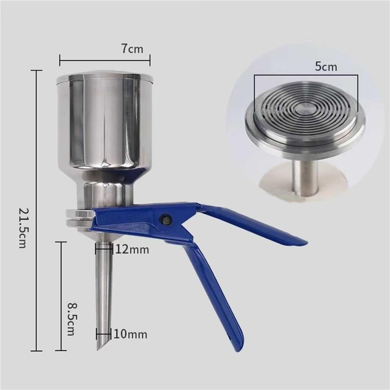Equipo De Filtración Al Vacío For Laboratorio, Kit De Filtro De Acero Inoxidable Con Matraz De 250 Ml/500 Ml/1000 Ml Y Membrana De 50 Mm De Diámetro.(250ml)