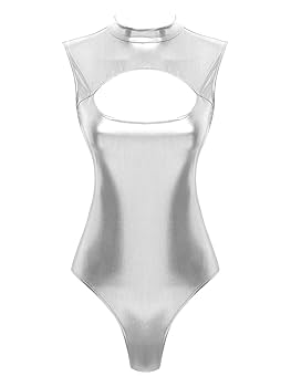 【希少・美品】IL FELINO グレー ボディスーツ Amazon.co.jp: Agoky 女性 メタリック パテントレザー 光沢