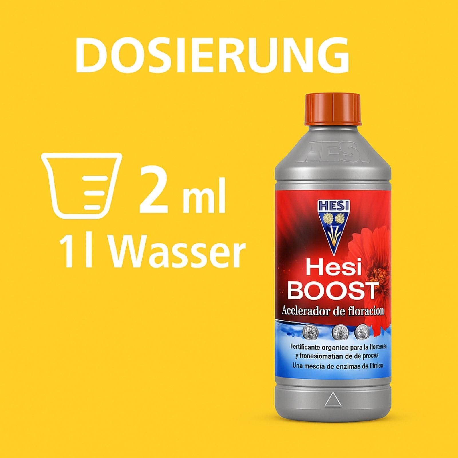 Weedness Hesi Boost 2,5 litra do fazy kwitnienia – nawóz naturalny do roślin pokojowych, bio płynny organiczny ruszt do kwiatów