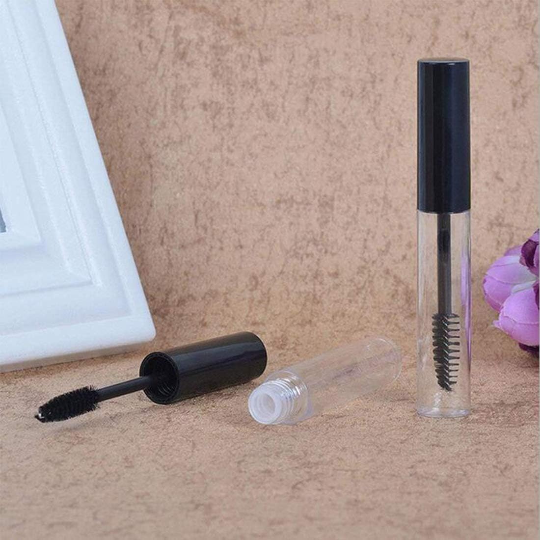 RAJry 2Pcs of 7ml Empty Tube Eyelash Cream Mascara Wand Container Bottle Vials with Brush and Plugs DIY 3