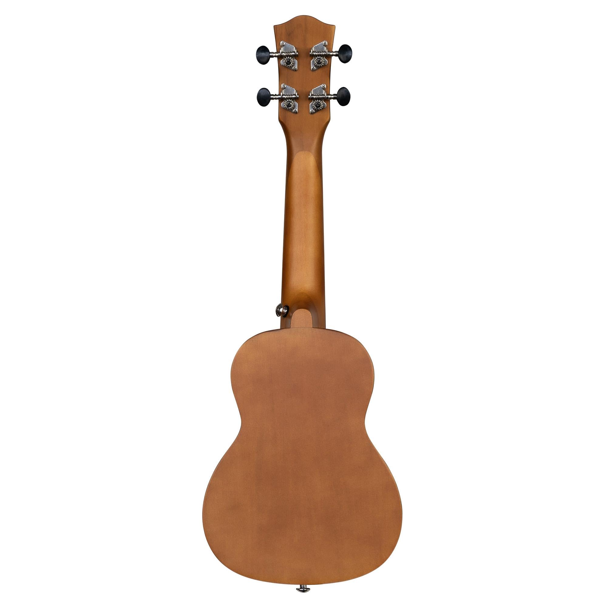 CASCHA HH 3956 DE Ukulele Soprano con cuerdas de AQUILA, bolsa de almacenamiento, formación en ukelele en alemán (+DVD), afinador y 3 púas