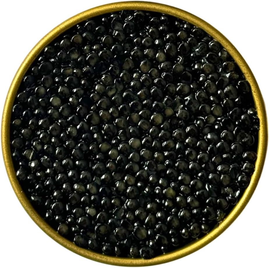 30g White Sturgeon Caviar | Acipenser Transmontanus | Malossol Caviar | Brand - TSARINE Caviar | Free Express refrigerated delivery