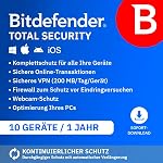 Bitdefender – Bitdefender Total Security 2026| 10 Geräte | 1 Jahr | PC/Mac