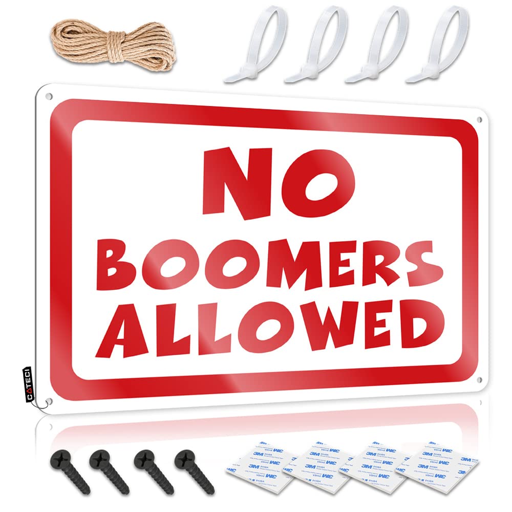 Sign Sarcastic Decaor Home Decor - No Boomers Allowed Custom Rustic Style Artwork For Home(30X40CM)