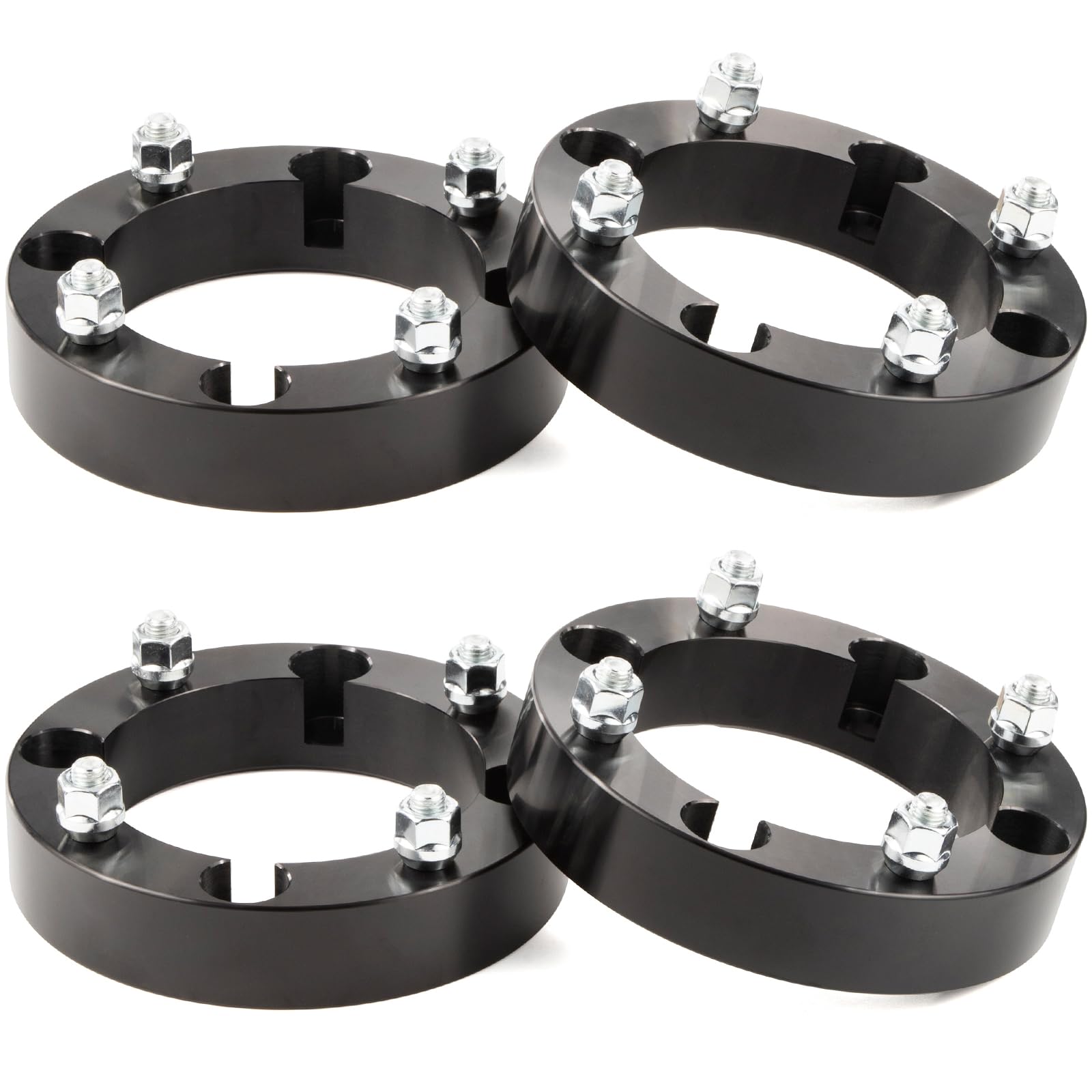 GAsupply 1.5" 4×156 ATV Wheel Spacers 3/8"-24 Studs, 131mm Hub Bore, 4 Pcs