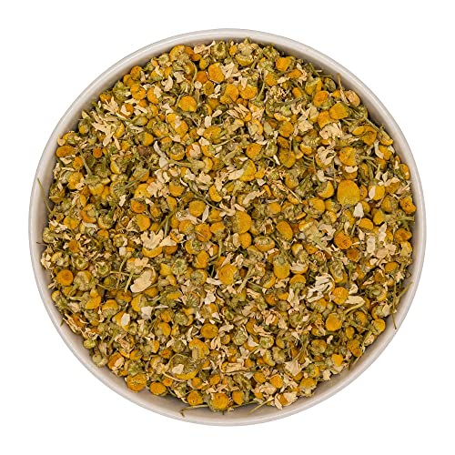 Krauterie Kamillenblüten Hund (100 g), Einzelfuttermittel für Hunde, Kamillenblüten Ganz in Spitzenqualität