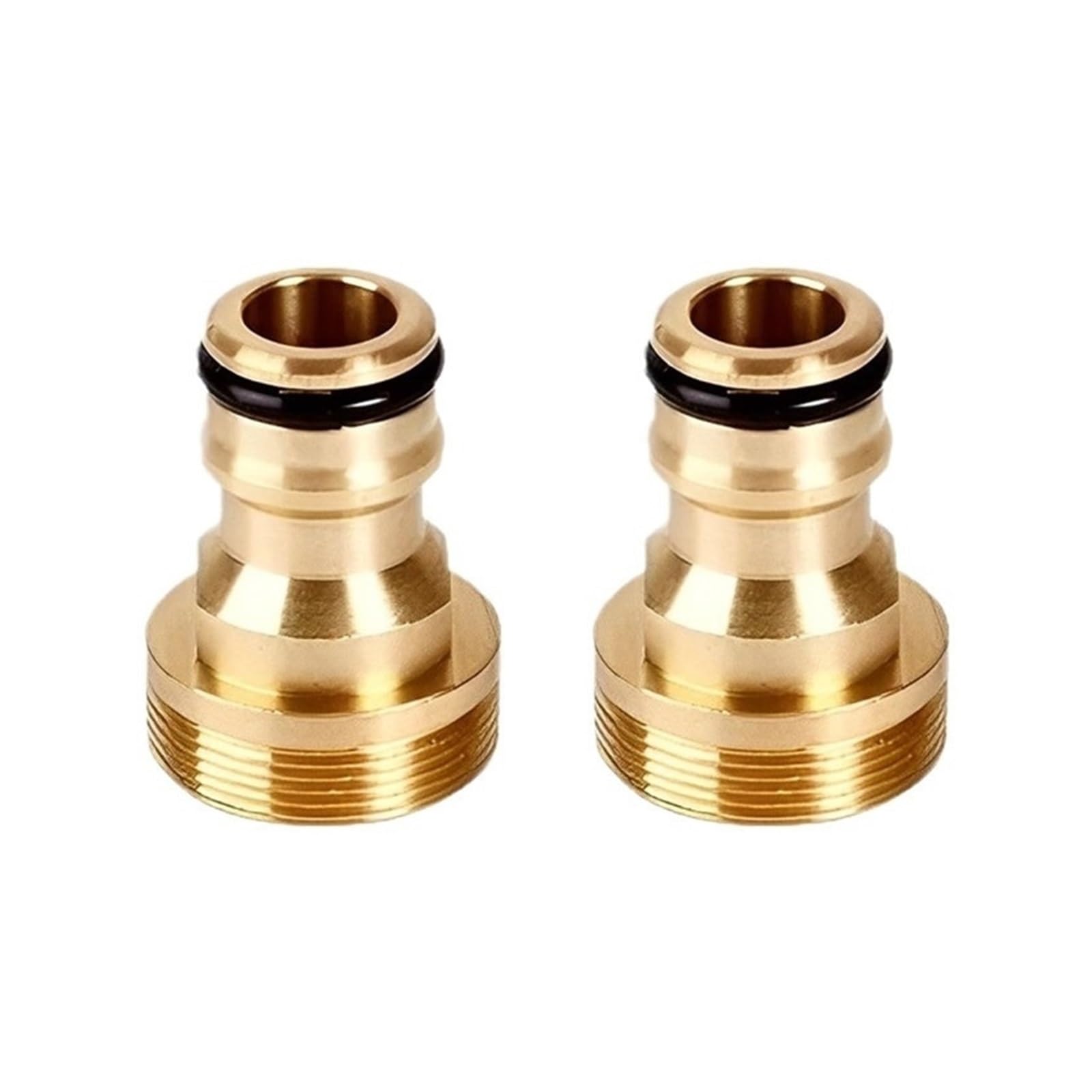 Bngdfdgh 2 Pcs Faucet Brass Thread Connector Tap Water Hose Adapter Universal Quick Garden Pipe Fittings Home Accessory(2 Pcs)