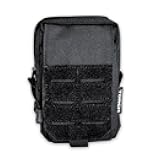 Torch Molle Admin Pouch EDC Waist Pack Phone Holder Tactical Tool Holster Gadget Organizer Utility Pocket (Black)