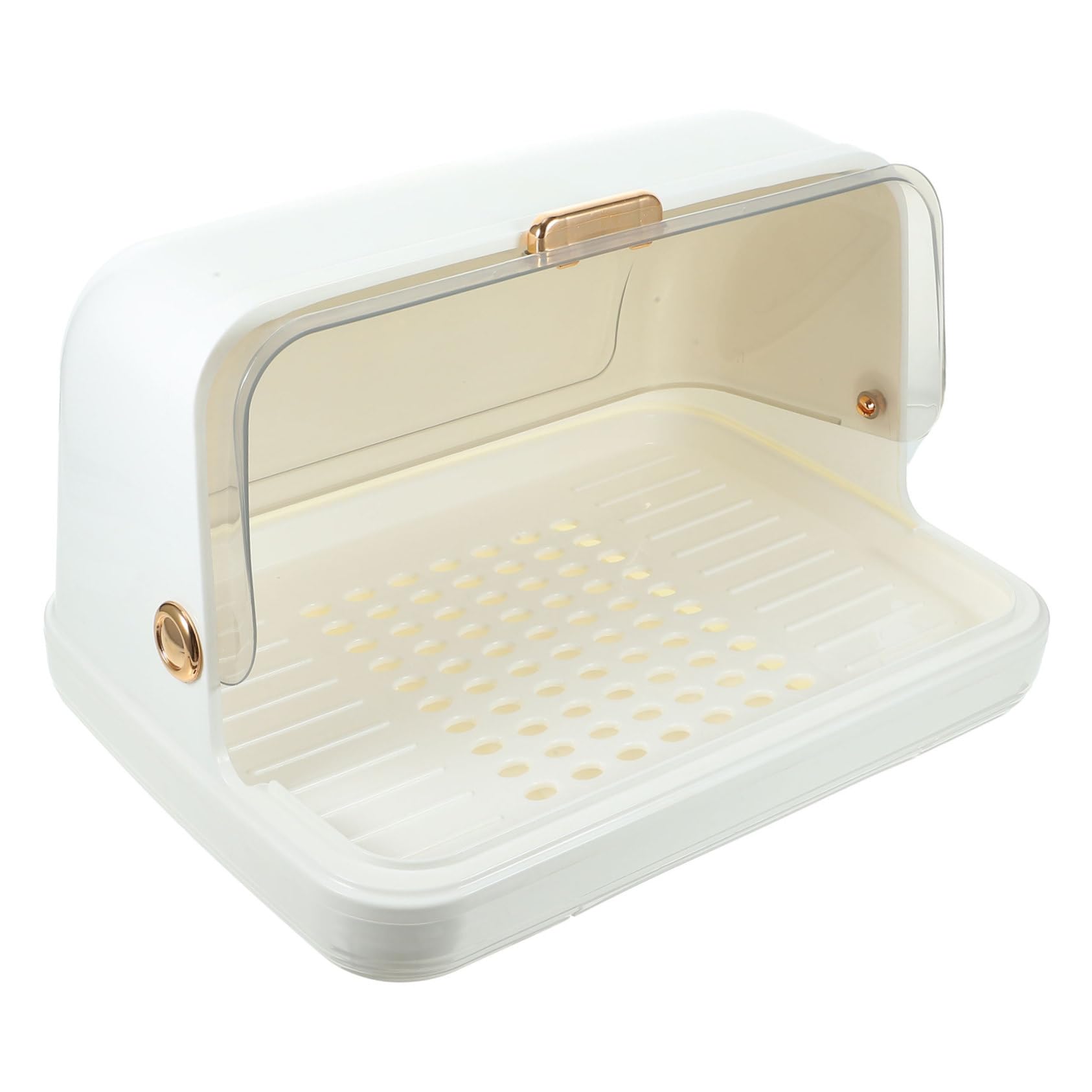 Babyflaschen Trockengestell mit Deckel Weißer Tisch Organizer für Babyflaschen und Tassen Luftdurchlässiger Staubgeschützter Flaschenhalter für Küche und Babyzimmer