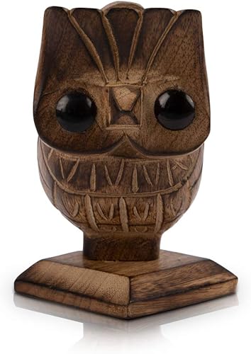 Miniatura 8 de The Great Indian Bazaar Estuche de madera hecho a mano para gafas de lectura y lápices, soporte de exhibición para lápices, accesorios de escritorio