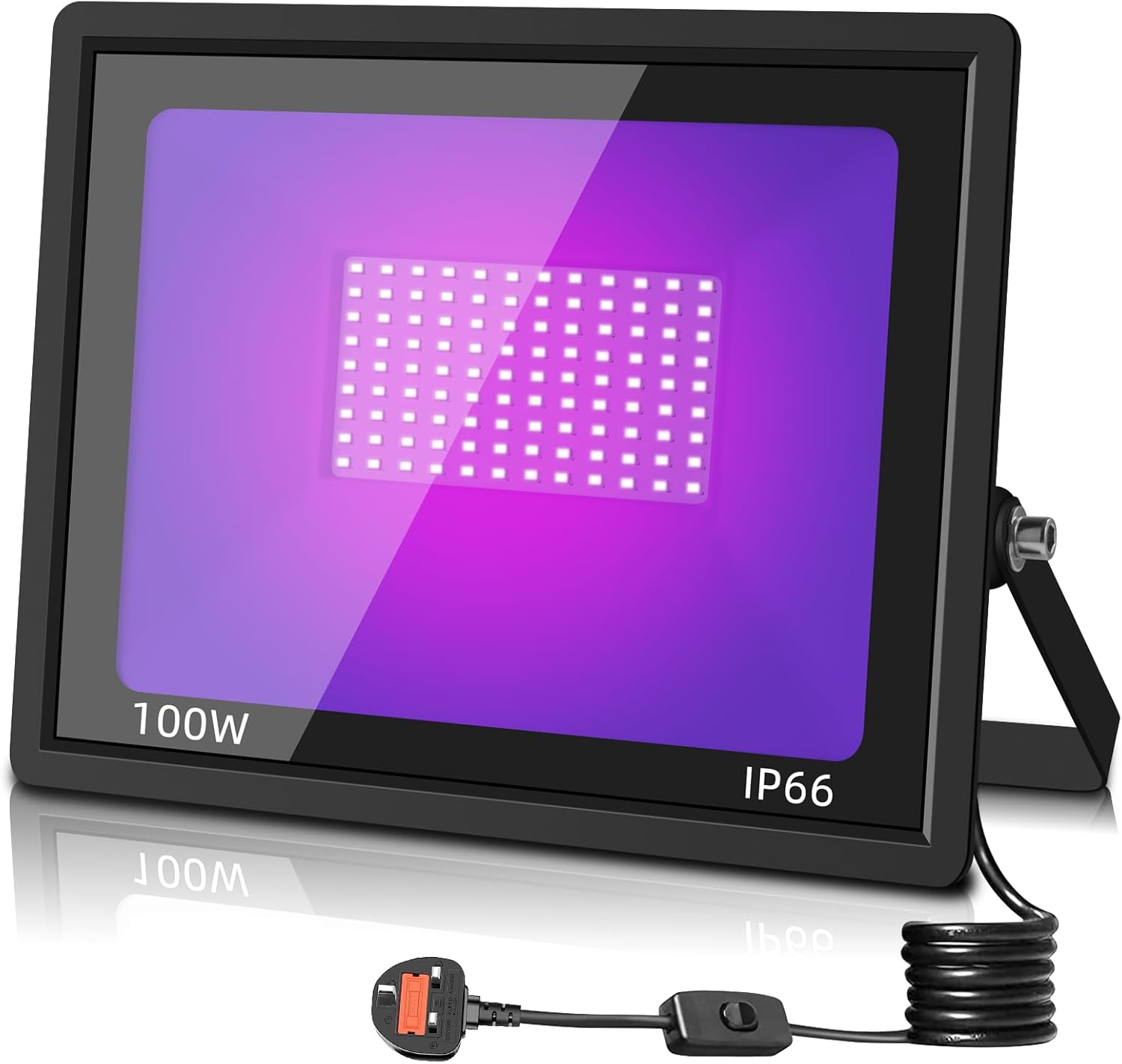 Viugreum 100w Led UV Light Black Floodlight UV Party Flood Lighting